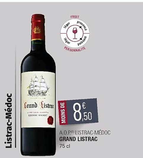 a.o.p. listrac-médoc grand listrac