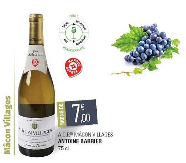 a.o.p. mâcon villages antoine barrier