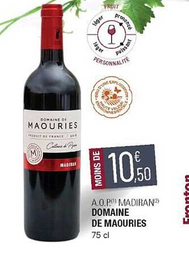 A.o.p. Madiran Domaine De Maouries