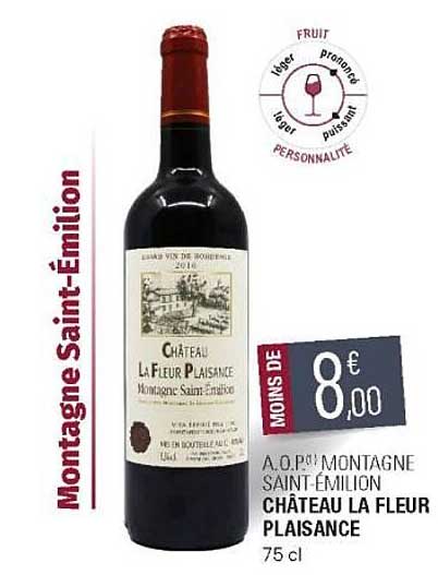 a.o.p. montagne saint-émilion château la fleur plaisance