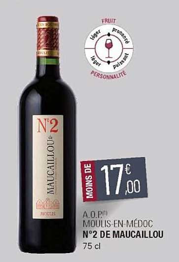 a.o.p. moulis-en-médoc n°2 de maucaillou