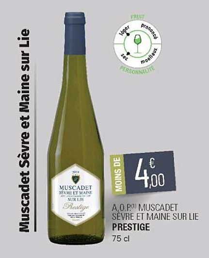 a.o.p. muscadet sèvre et maine sur lie prestige