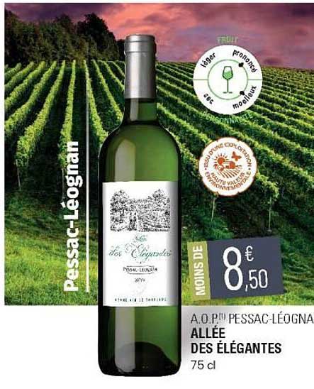 a.o.p. pessac-léognan allée des élégantes