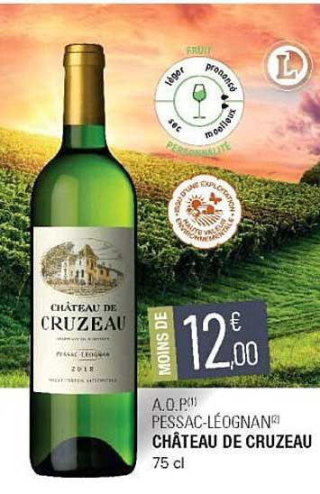 a.o.p. pessac-léognan château de cruzeau