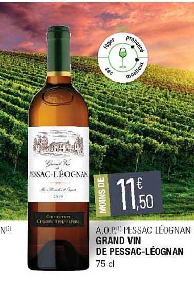 a.o.p. pessac-léognan grand vin de pessac-léognan