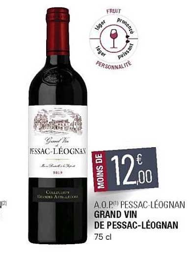 a.o.p. pessac-léognan grand vin de pessac-léognan