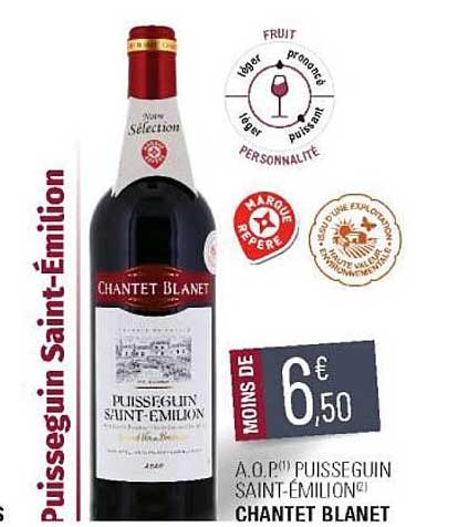 a.o.p. puisseguin saint-émilion chantet blanet