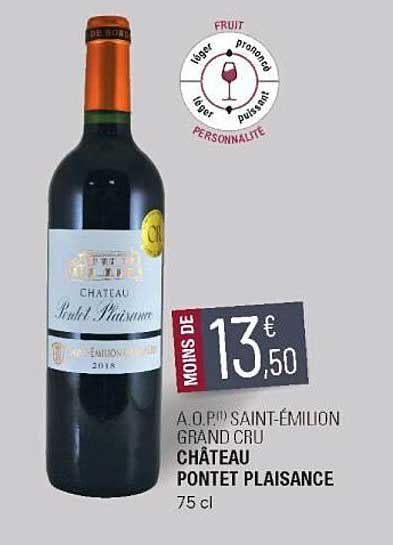 a.o.p. saint-émilion grand cru château pontet plaisance