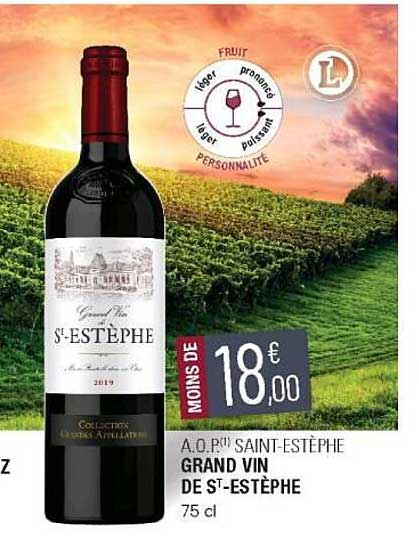 a.o.p. saint-estèphe grand vin de st-estèphe