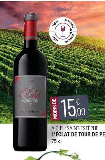 a.o.p. saint-estèphe l'éclat de tour de pez