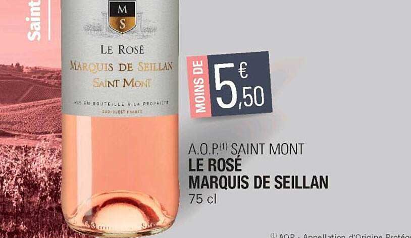 a.o.p. saint mont le rosé marquis de seillan