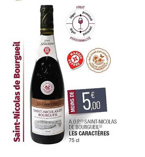 a.o.p. saint-nicolas de bourgueil les caractères