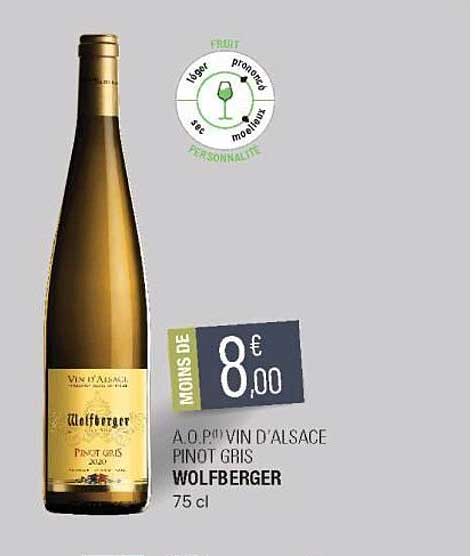 a.o.p. vin d'alsace pinot gris wolfberger