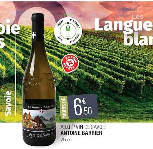 a.o.p. vin de savoie antoine barrier