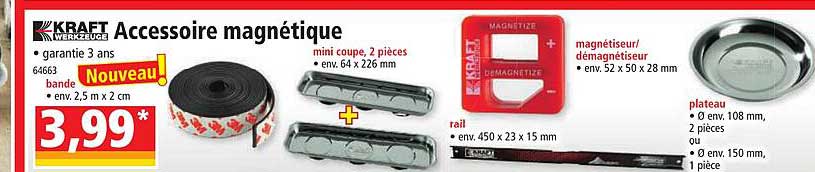 accessoire magnétique kraft werkzeuge