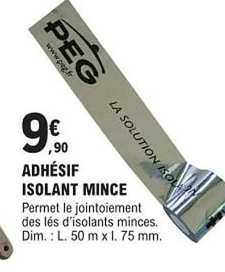 adhésif isolant mince