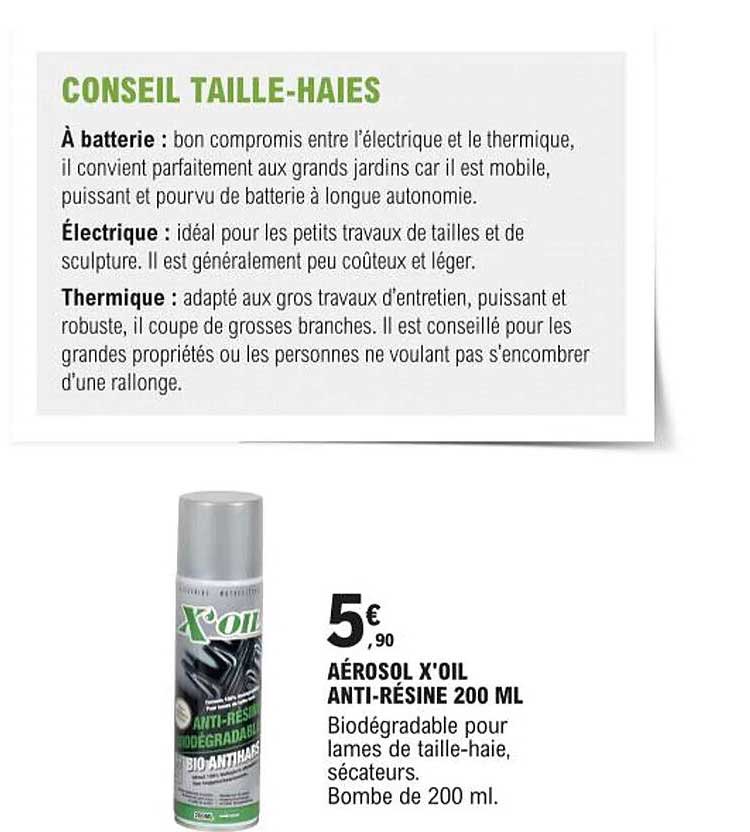 Aérosol X'oil Anti-résine 200 Ml