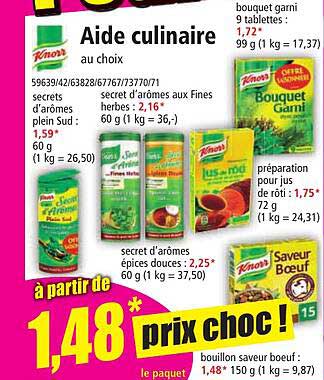 aide culinaire knorr