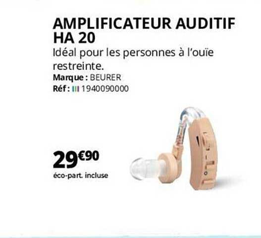 amplificateur auditif ha 20