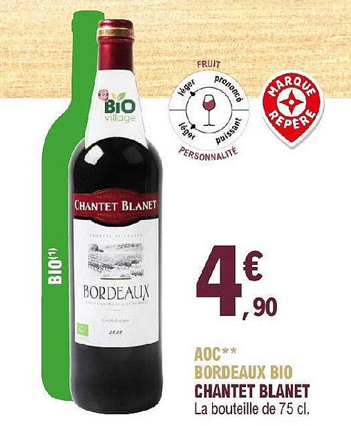 aoc bordeaux bio chantet blanet