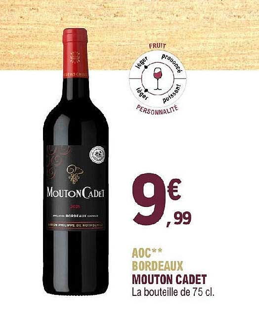 aoc bordeaux mouton cadet