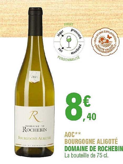 aoc bourgogne aligoté domaine de rochebin
