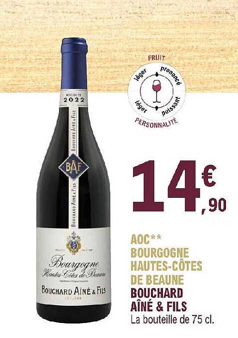 aoc bourgogne hautes-côtes de beaune bouchard aîné & fils