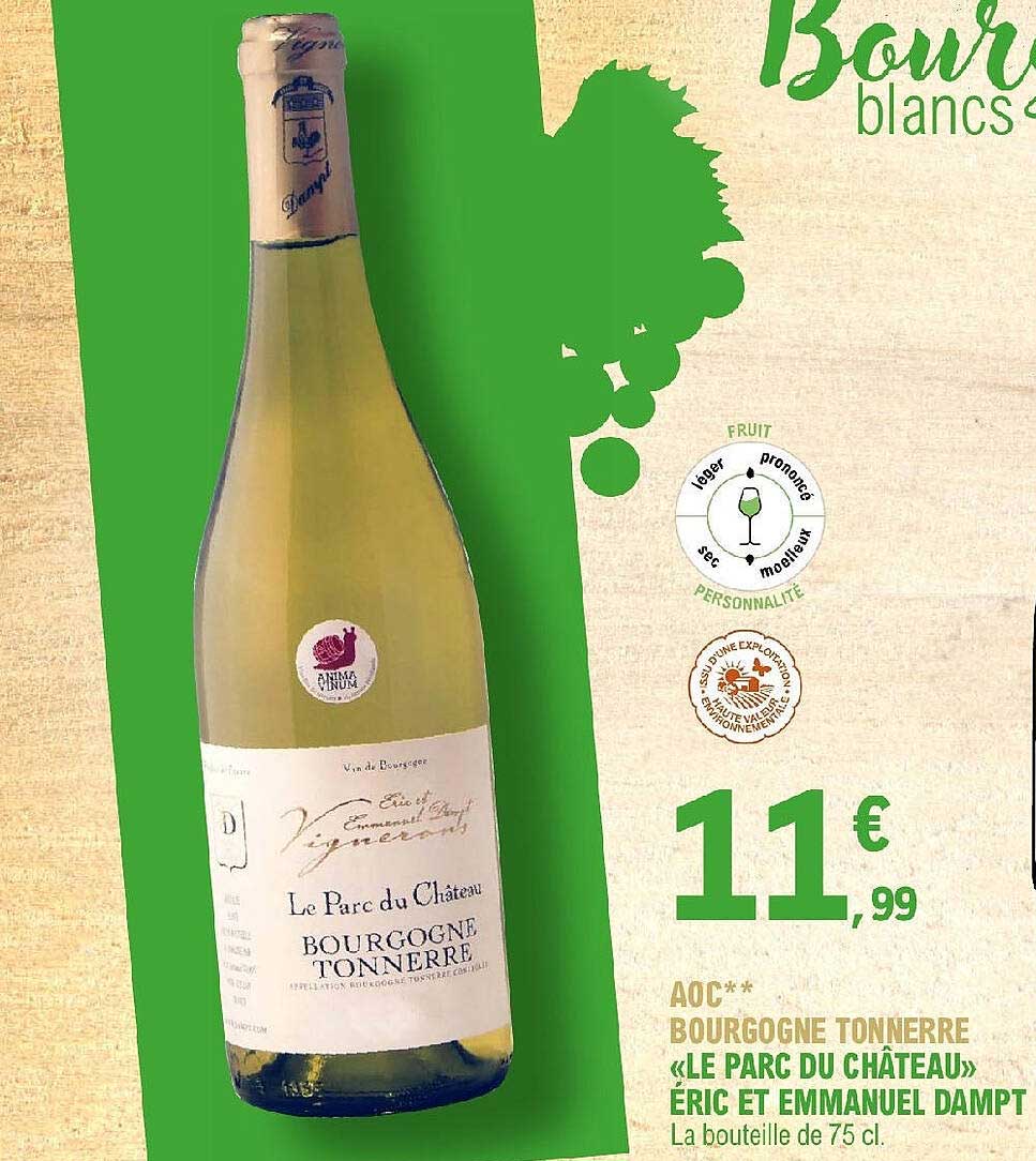 aoc bourgogne tonnerre «le parc du château» éric et emmanuel dampt