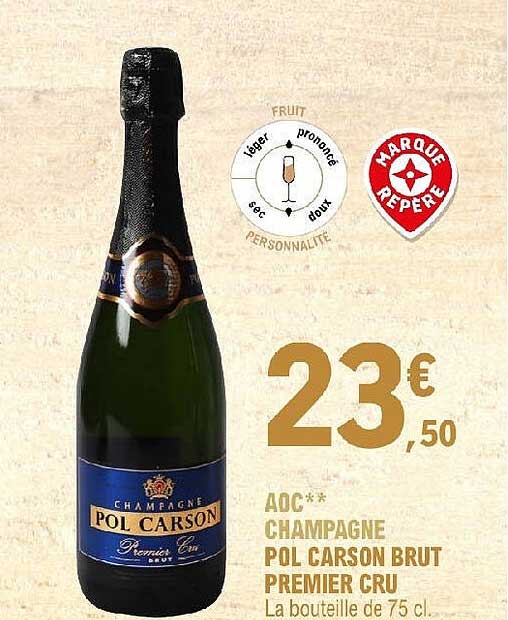 aoc champagne pol carson brut premier cru
