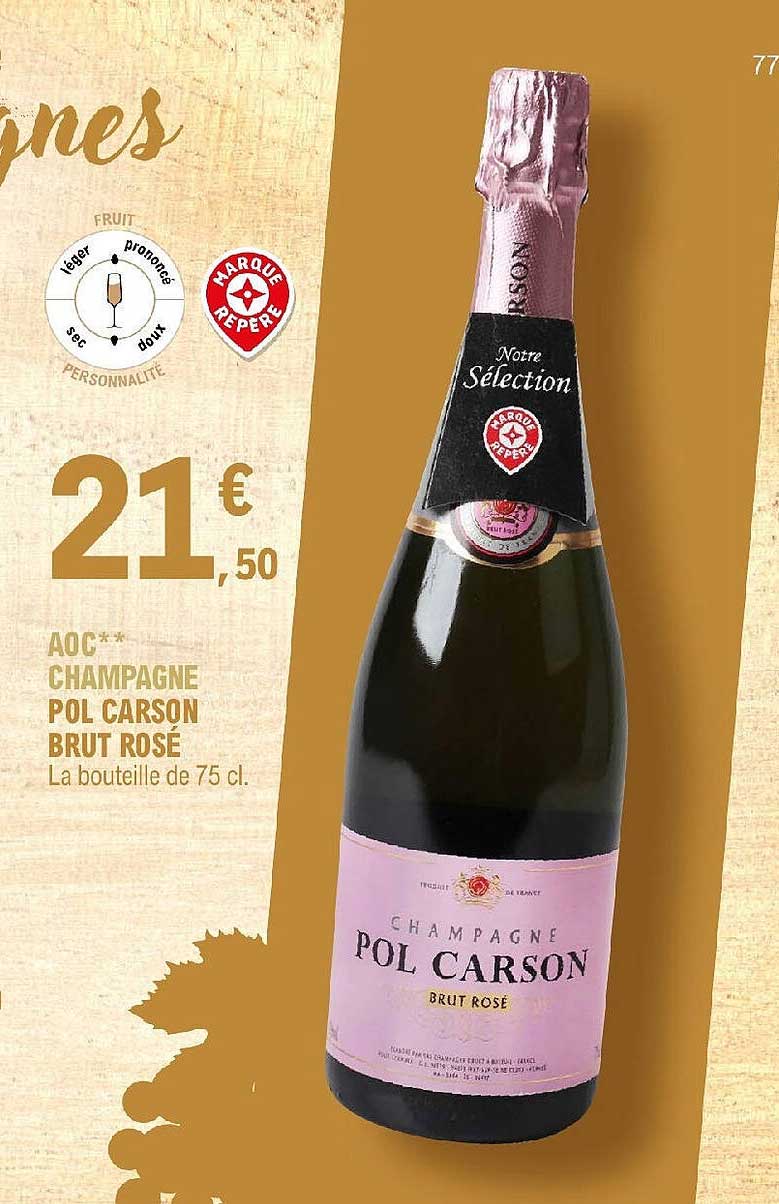 Aoc Champagne Pol Carson Brut Rosé