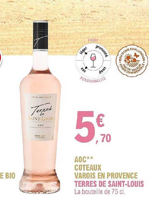 aoc côteaux varois en provence terres de saint-louis