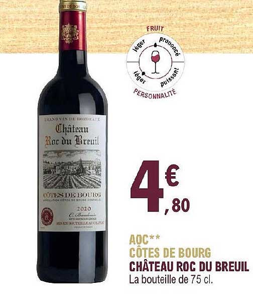 aoc côtes de bourg château roc du breuil