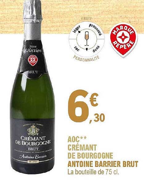 aoc crémant de bourgogne antoine barrier brut