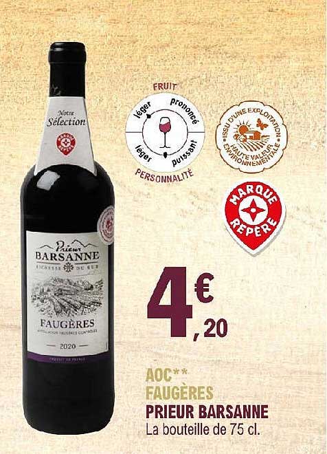 aoc faugères prieur barsanne