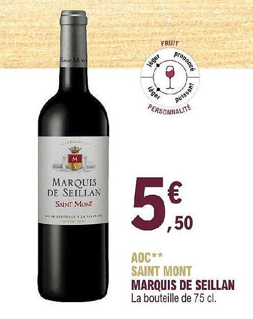 aoc saint mont marquis de seillan