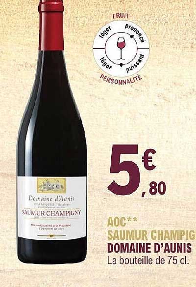 aoc saumur champigny domaine d'aunis