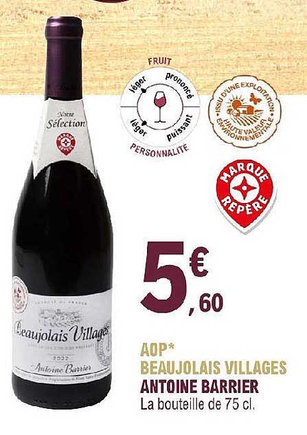aop beaujolais villages antoine barrier