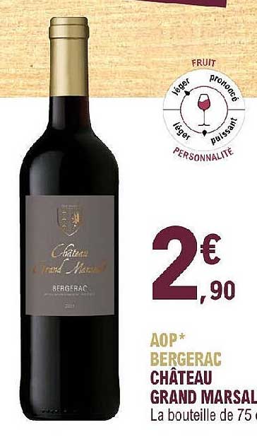 Aop Bergerac Château Grand Marsal
