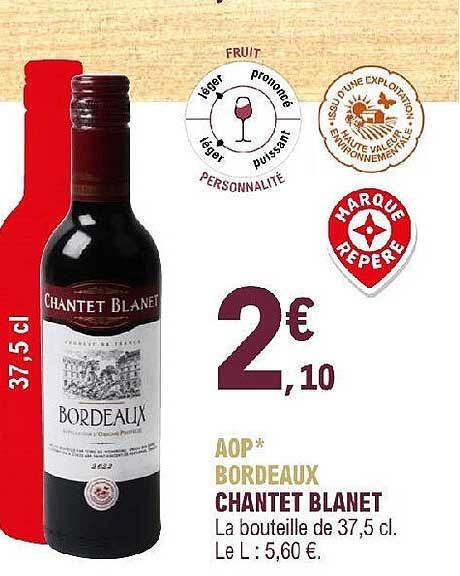aop bordeaux chantet blanet