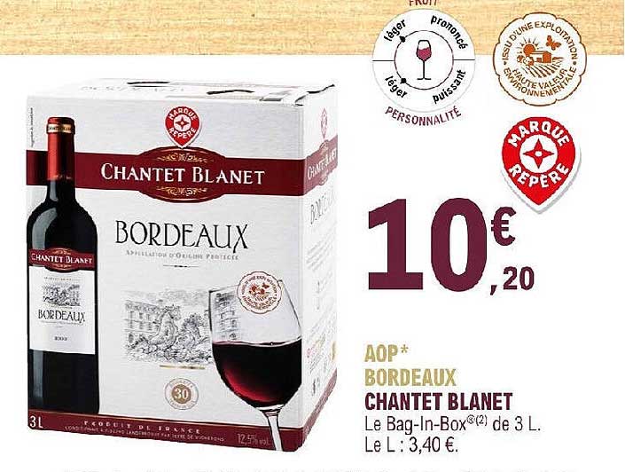 aop bordeaux chantet blanet