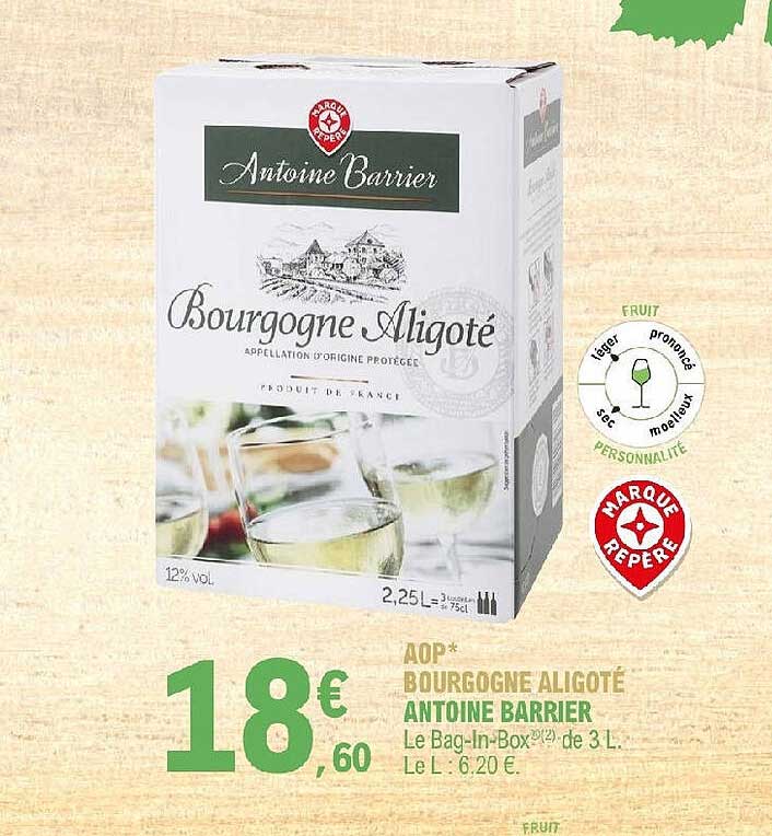 aop bourgogne aligoté antoine barrier