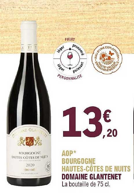 aop bourgogne hautes-côtes de nuits domaine glantenet