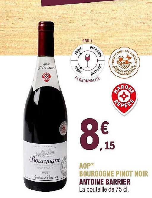 aop bourgogne pinot noir antoine barrier