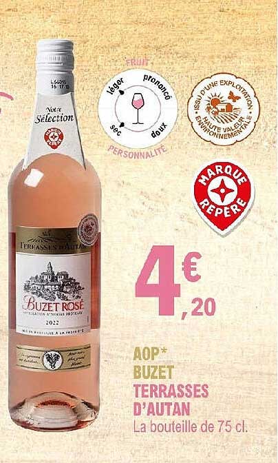 Aop Buzet Terrasses D'autan