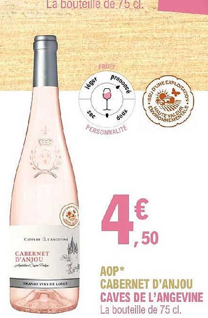 aop cabernet d'anjou caves de l'angevine