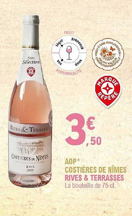 aop costières de nîmes rives & terrasses