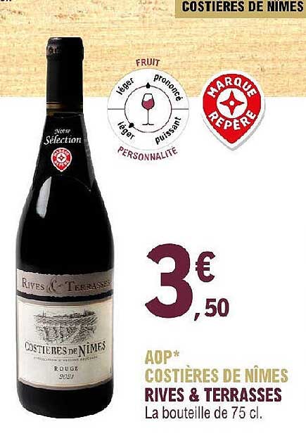 aop costières de nîmes rives & terrasses