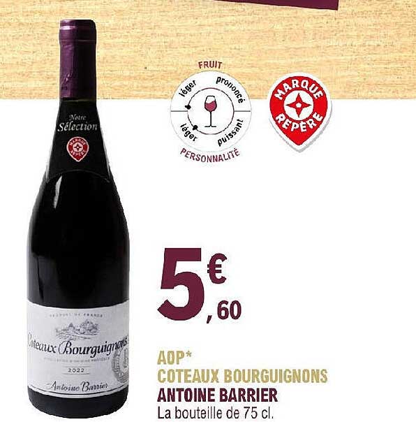 aop côteaux bourguignons antoine barrier