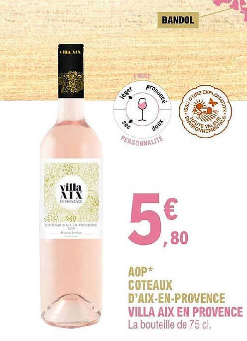 aop côteaux d'aix-en-provence villa aux en provence