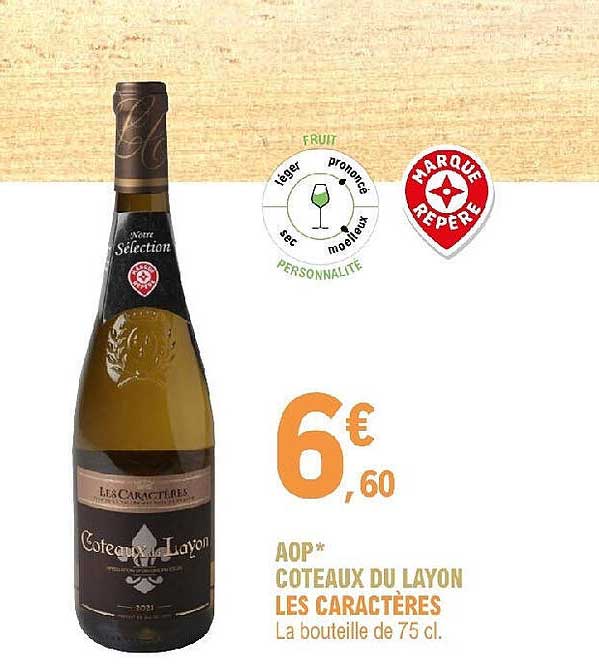 aop côteaux du layon les caractères